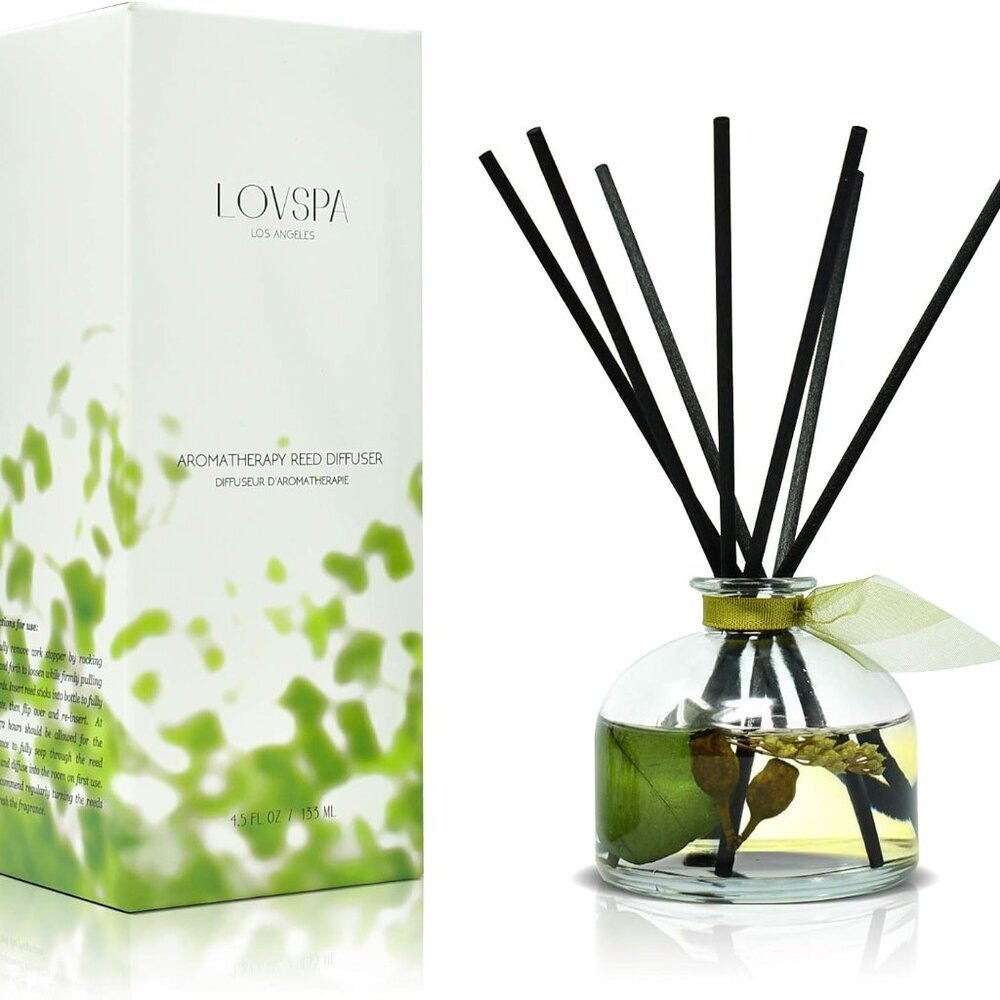 Eucalyptus Reed Diffuser Set for Home, Revive Fresh Eucalyptus, Sage, Citrus & M